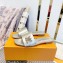 Louis Vuitton Shake Flat Mules in Metallic lambskin Gold 2023