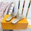 Louis Vuitton Shake Flat Mules in Metallic lambskin Gold 2023