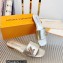 Louis Vuitton Shake Flat Mules in Metallic lambskin Gold 2023