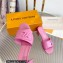 Louis Vuitton Heel 5.5cm Shake Mules in Patent calf leather Pink 2023