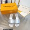 Louis Vuitton Shake Flat Mules in Metallic lambskin Silver 2023