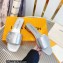 Louis Vuitton Shake Flat Mules in Metallic lambskin Silver 2023