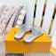 Louis Vuitton Shake Flat Mules in Metallic lambskin Silver 2023