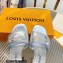 Louis Vuitton Heel 8.5cm Shake Mules in Metallic lambskin Silver 2023