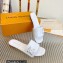 Louis Vuitton Shake Flat Mules in Patent calf leather White 2023