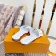 Louis Vuitton Shake Flat Mules in Patent calf leather White 2023
