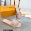Louis Vuitton Shake Flat Mules in Patent calf leather Nude 2023