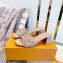 Louis Vuitton Heel 5.5cm Shake Mules in Patent calf leather Nude 2023