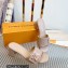 Louis Vuitton Heel 5.5cm Shake Mules in Patent calf leather Nude 2023