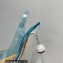Aquazzura Heel 8.5cm PVC Yes Darling Crystal Slingback Pumps Blue 2023