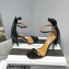 Aquazzura Heel 9.5cm Whip-It Fringe Leather Sandals Black 2023