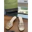 Gucci Heel 4.5cm Slide Sandals Gold with crystals Interlocking G 2023