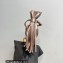 Aquazzura Heel 9.5cm Whip-It Fringe Leather Sandals Coffee 2023