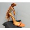 Aquazzura Heel 9.5cm Whip-It Fringe Leather Sandals Brown 2023