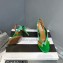Aquazzura Heel 10.5cm Izzy Plexi Sandals Green 2023