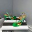 Aquazzura Heel 10.5cm Izzy Plexi Sandals Green 2023