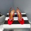 Aquazzura Heel 10.5cm Izzy Plexi Sandals Red 2023