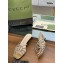 Gucci Heel 4.5cm Slide Sandals Gold with crystals Interlocking G 2023
