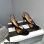 Aquazzura Heel 10.5cm Izzy Plexi Sandals Black 2023