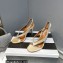 Aquazzura Heel 10.5cm Izzy Plexi Sandals Beige 2023