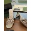 Gucci Heel 4.5cm Slide Sandals Gold with crystals Interlocking G 2023