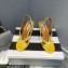 Aquazzura Heel 10.5cm Izzy Plexi Sandals Yellow 2023