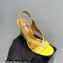 Aquazzura Heel 10.5cm Izzy Plexi Sandals Yellow 2023