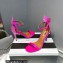 Aquazzura Heel 10.5cm Bow Tie Crystal Sandals Fuchsia 2023