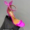 Aquazzura Heel 10.5cm Bow Tie Crystal Sandals Fuchsia 2023