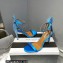 Aquazzura Heel 10.5cm Bow Tie Crystal Sandals Blue 2023