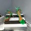 Aquazzura Heel 10.5cm Bow Tie Crystal Sandals Green 2023