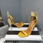 Aquazzura Heel 10.5cm Bow Tie Crystal Sandals Yellow 2023
