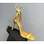 Aquazzura Heel 10.5cm Bow Tie Crystal Sandals Yellow 2023