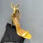 Aquazzura Heel 10.5cm Bow Tie Crystal Sandals Yellow 2023