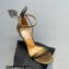 Aquazzura Heel 10.5cm Bow Tie Crystal Sandals Bronze 2023