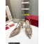 Valentino Heel 8.5cm VLogo Signature Slingback Pumps Hole Nude 2023