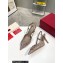 Valentino Heel 8.5cm VLogo Signature Slingback Pumps Hole Gray 2023