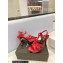 Saint Laurent Heel 10.3cm Platform 2.5cm Tribute Sandals in Smooth Leather 315490 Red