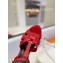 Saint Laurent Heel 10.3cm Platform 2.5cm Tribute Sandals in Smooth Leather 315490 Red