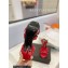 Saint Laurent Heel 10.3cm Platform 2.5cm Tribute Sandals in Smooth Leather 315490 Red