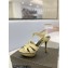 Saint Laurent Heel 10.3cm Platform 2.5cm Tribute Sandals in Smooth Leather 315490 Beige