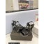 Saint Laurent Heel 10.3cm Platform 2.5cm Tribute Sandals in Smooth Leather 315490 Black