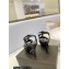 Saint Laurent Heel 10.3cm Platform 2.5cm Tribute Sandals in Smooth Leather 315490 Black