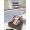 Saint Laurent Heel 10.3cm Platform 2.5cm Tribute Sandals in Smooth Leather 315490 Pink