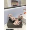 Saint Laurent Heel 10.3cm Platform 2.5cm Tribute Sandals in Smooth Leather 315490 Pink