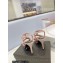 Saint Laurent Heel 10.3cm Platform 2.5cm Tribute Sandals in Smooth Leather 315490 Pink