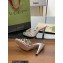 Gucci Heel 9cm Slide Sandals Silver with crystals Interlocking G 2023
