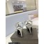 Saint Laurent Heel 10.3cm Platform 2.5cm Tribute Sandals in Smooth Leather 315490 Silver
