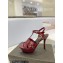 Saint Laurent Heel 10.3cm Platform 2.5cm Tribute Sandals in Patent Leather 315490 Burgundy