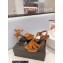 Saint Laurent Heel 10.3cm Platform 2.5cm Tribute Sandals in Patent Leather 315490 Brown